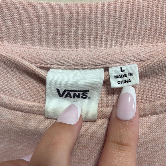 Vans Light Pink Logo Sweatshirt - Picture 2 of 2